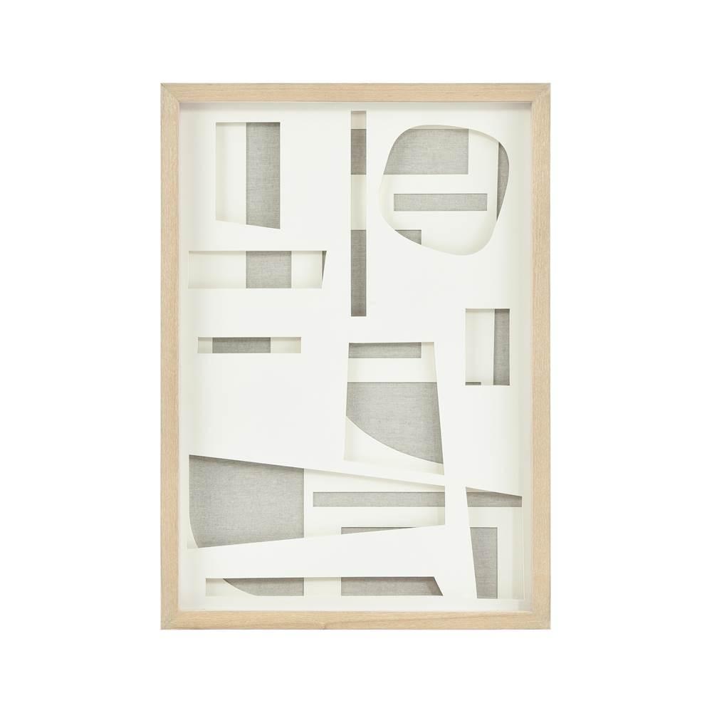 Elk Home Paper II Dimensional Wall Art - Neutral